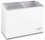 Sliding Curved Glass Door Commercial Chest Freezer 295L Capacity For Ice Cream