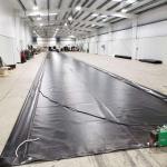 100% Virgin HDPE LLDPE Geomembrane Sheet 0.3mm 0.5mm 0.75mm Width 2m-8m