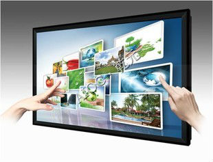 24" inch Floor standing touchscreen LCD LED monitor with mini PC