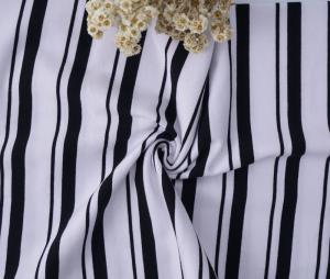 Quality Pure Cotton Striped Knit Fabric 175cm 185gsm Soft Sweatshirt Cloth wholesale