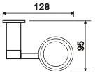 SUS304 Black Bathroom Tumbler Holders 3.74 Inch Wall Mounted
