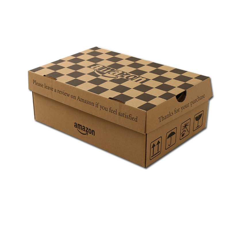 Luxury Corrugated Shoe Boxes With Custom Logo CE FSC IOS9001 Approval