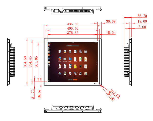 19-Inch Versatile Linux Touch Screen for Access Control and Medical Diagnostics