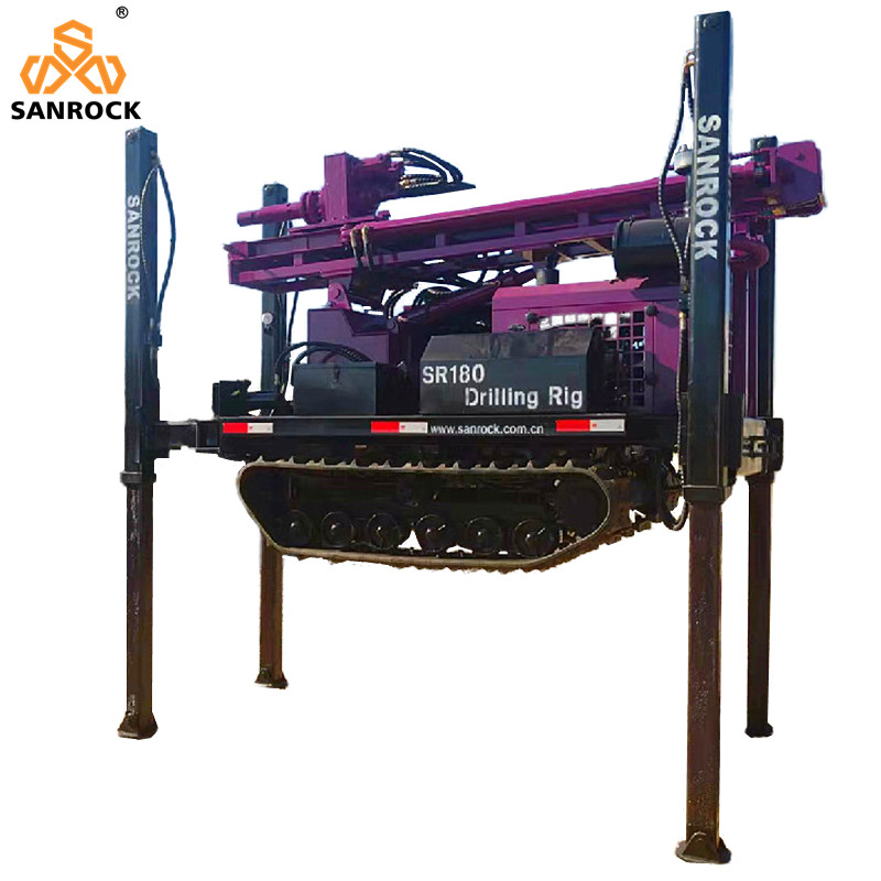 Customized Hydraulic Controlling Water Well Drilling Machine with 1.5m Drill Pipe Length