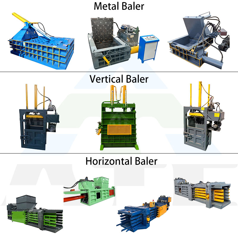 Aluminium Can Baler 100 Ton Hydraulic Press Baler Horizontal Cardboard Baler Machine