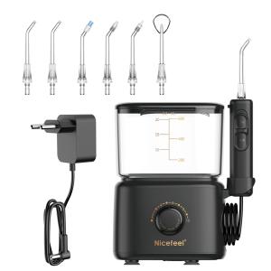 Quality IPX4 Waterproof ABS White/Black Countertop Water Flosser wholesale