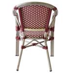 100% Handmade Red Rattan Stackable Commercial Dining Chairs