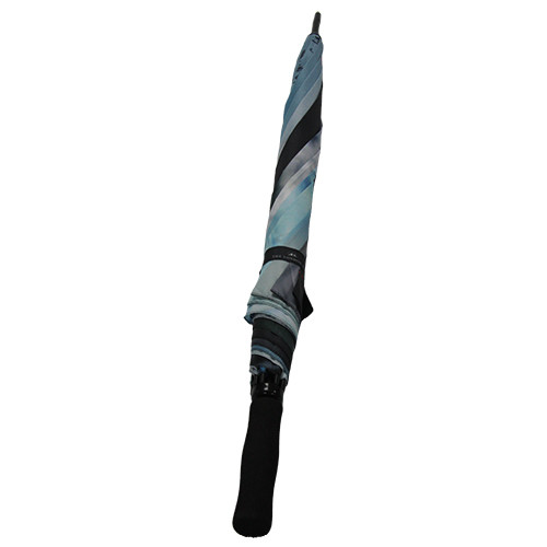8mm Metal Shaft Straight Handle Auto Open Golf Umbrella With Digital Printing