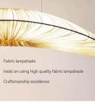 Minimalist Cloth Led Pendant Lights Designer Sailboat Ceiling Hanging Lamps(WH