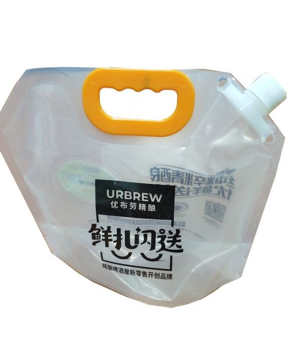 3L Corner Spout Pouch Hang Hole Shampoo Liquid Detergent Pouch 5kgs