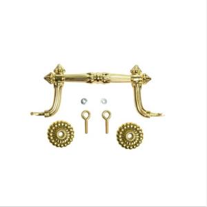 Quality H9011 Europe Style Golden Plastic Outside Metal Casket Hardware wholesale