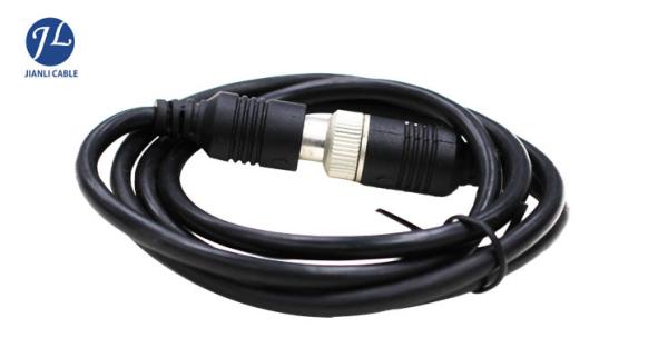 Automotive Rear View Camera Aviation Extension Cable , 10M 4 Pin Video Power