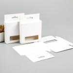 Recycled Materials Square Electronic Data Cable Earphone Packaging Cardboard