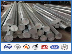 Quality Round Column 40ft 12m Overhead Line Galvanized Steel Pole Penetration Over 95% wholesale