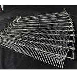 Polishing Chain Link Spiral Wire Mesh Conveyor Belt For Food Transport