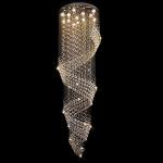 Manggic Modern Crystal Chandelier For Spiral Interior Design kitchen hanging