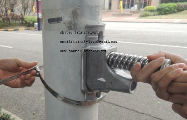 street pole sign flag banner bracket hardware