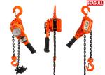 Anti - Dust Manual Lift Tools Chain Lever Hoist 750kg Capacity Red / Customised
