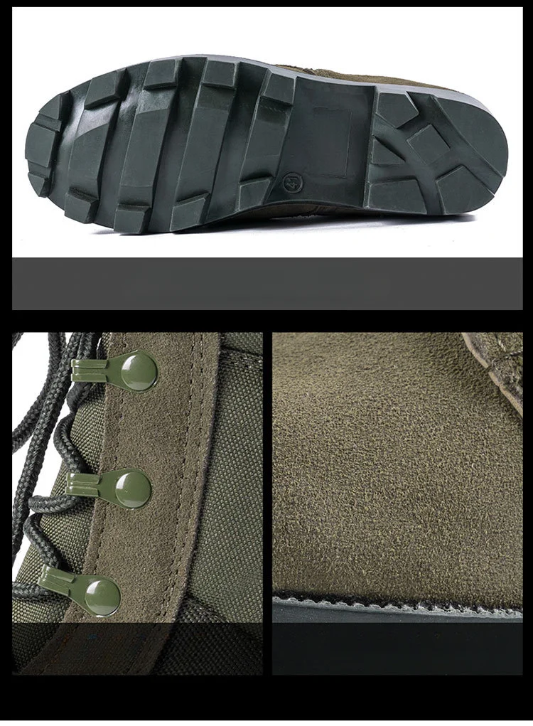 High Top Military Boots Combat Wear Resistant Jungle Tactical Outdoor Mountaineering Camping