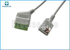 Quality Rectange 12 pin to 8 pin 6 lead ECG Monitor Cable Nihon Kohden JC-906P wholesale