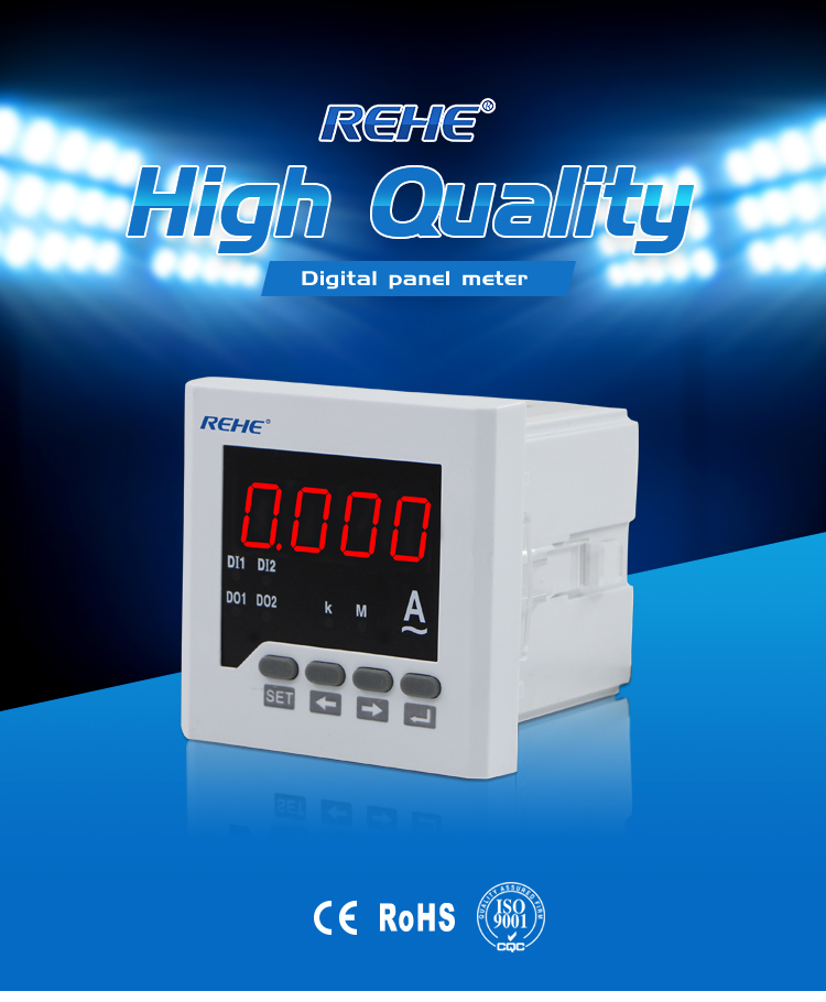 80*80 Single phase ampere meter/current panel meter for distribution box