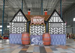 Quality 9x6 mts outdoor parties N events giant blow up inflatable bar tent with full digital printing FOR SALE wholesale