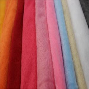 Quality Professional Minky Velboa Fabric Plush Faux Fur Fabric 170gsm~250gsm wholesale