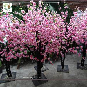 Quality UVG china wedding supplies party decoration pink artificial peach blossom trees for sale CHR152 wholesale