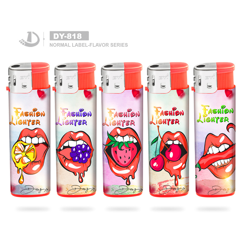 Metallic Color LED Windproof Smoking Lighter