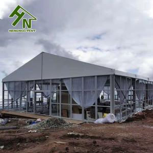 Quality Outdoor 15X35 Windproof Aluminum Frame Tent With Glass Wall wholesale