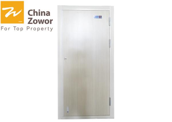 Oak Wood 90 minute Fire Rated Doors With Steel Frame/ Perlite Board Filler/