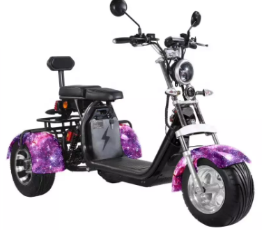 All Terrain 3 Wheel Electric Scooter 2 Seater 3000W EEC COC