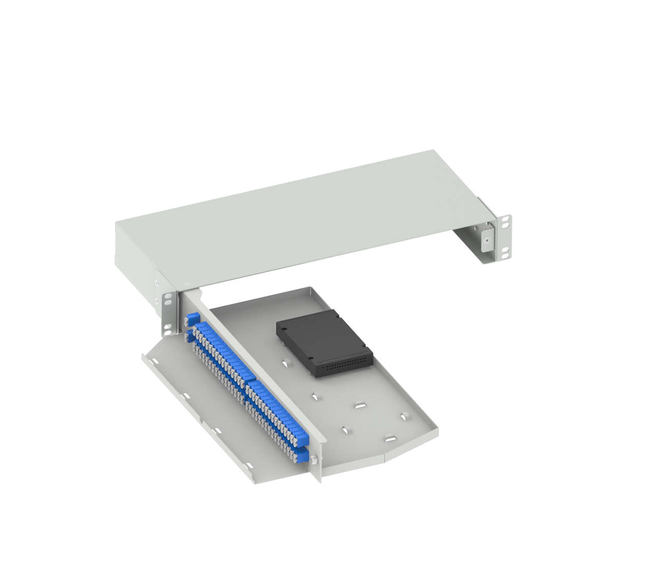 FTTX Network 19inch Fiber Optic Splitter Patchpanel Sub ODF Swing Type for in Systems