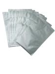QS Waterproof Embossed Mylar Vacuum Sealer Bags Metalized Silver Resealable