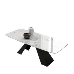 Quality Rich Color Hotel Marble Dining Room Table 4 Seaters wholesale