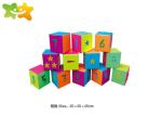 Shopping Mall Soft Foam Play Equipment Digital Block Toys Space Saving