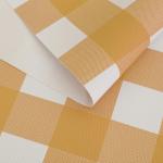 Beige Plaid Disposable Table Cloths