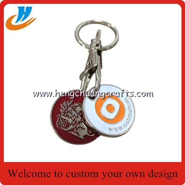 K002 Zinc alloy keychain keyring,custom yoru own logo soft and hard enamel keychain with epoxy