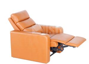 Quality Stylish Foam Home Theater Sofa Seating , Media Room Reclining Sofa With Rocking Headrest wholesale