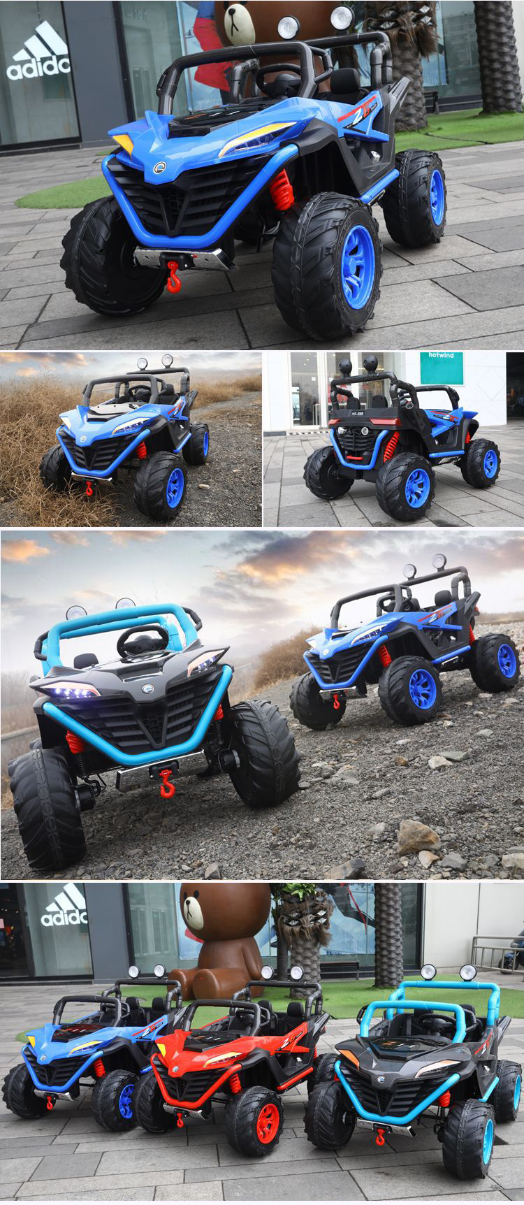 Unisex Plastic Battery Electric Toys for Children Riding Cars in Bright Yellow Color