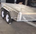 Double Axle Aluminum Trailer 8x5 Box Trailer With 350mm Deep Tray