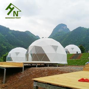 Quality Glass Triangle Window Hotel Dome Tent 50m Diameter Custom wholesale