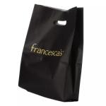 5 KG Shopping Printed Black Plastic Die Cut Handle Bag