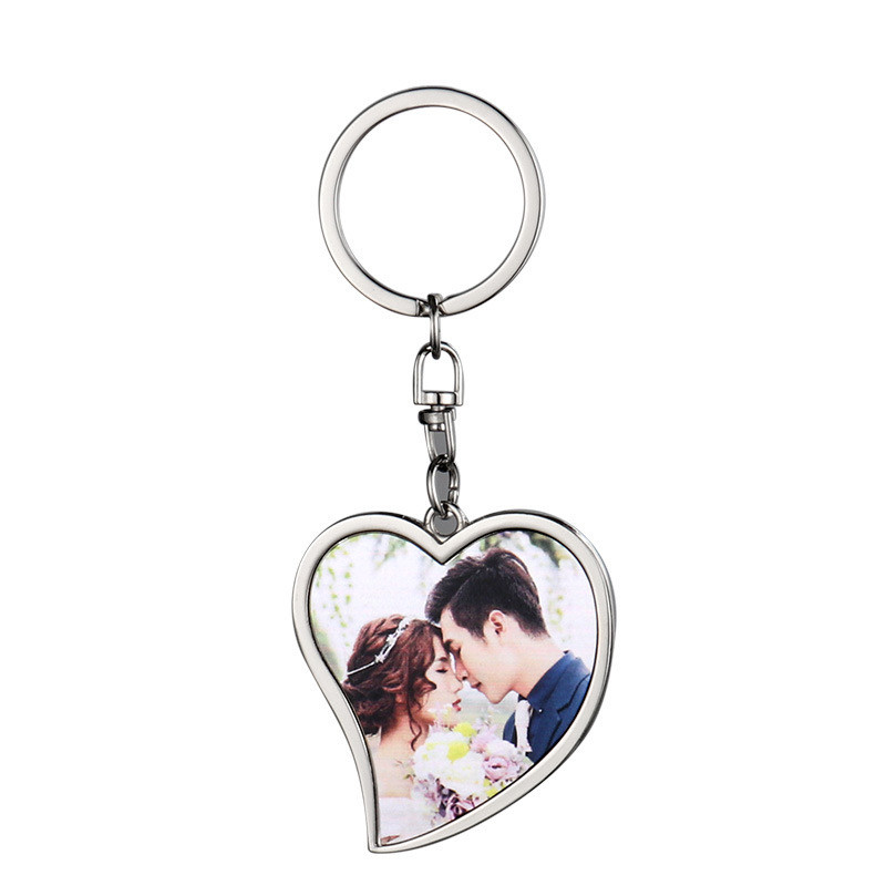 Heart And Star Shape Blank Sublimation Keyring Custom Pendant Key Ring