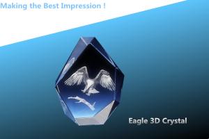 Quality EAGLE 3D CRYSTAL PRESTIGE/3D LASER EAGLE CRYSTAL AWARD/3D LASER ENGRAVING CRYSTAL TROPHY wholesale