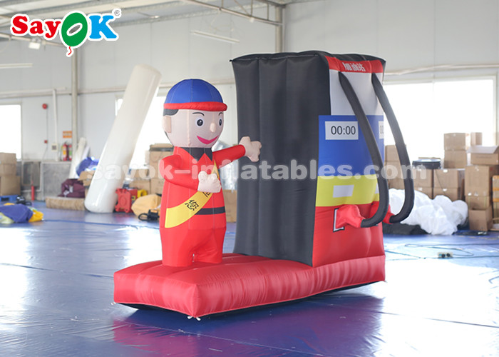 Durable Inflatable Gas Station Cartoon Characters For Commercial