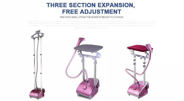 Big Water Tank Standing Clothes Steamer , Easy Home Steamer With Ironing Board