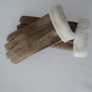 Quality High quality Shearling Sheepskin Gloves sheepskin lamb fur thick leather gloves wholesale