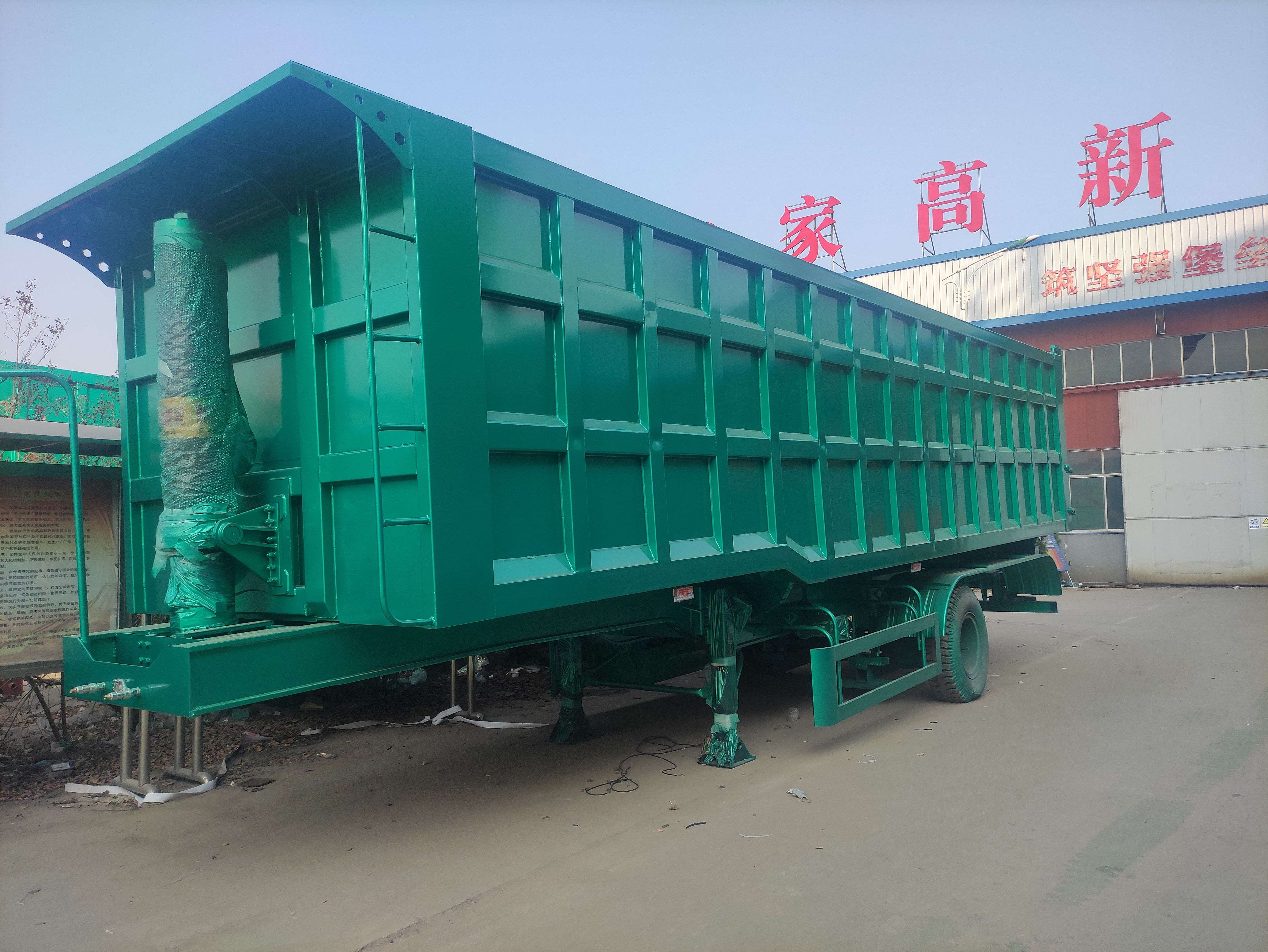 Truck Trailer 40 Cubic Meter Dump Tipper Semi Trailer with JOST or Yahua Landing Gear