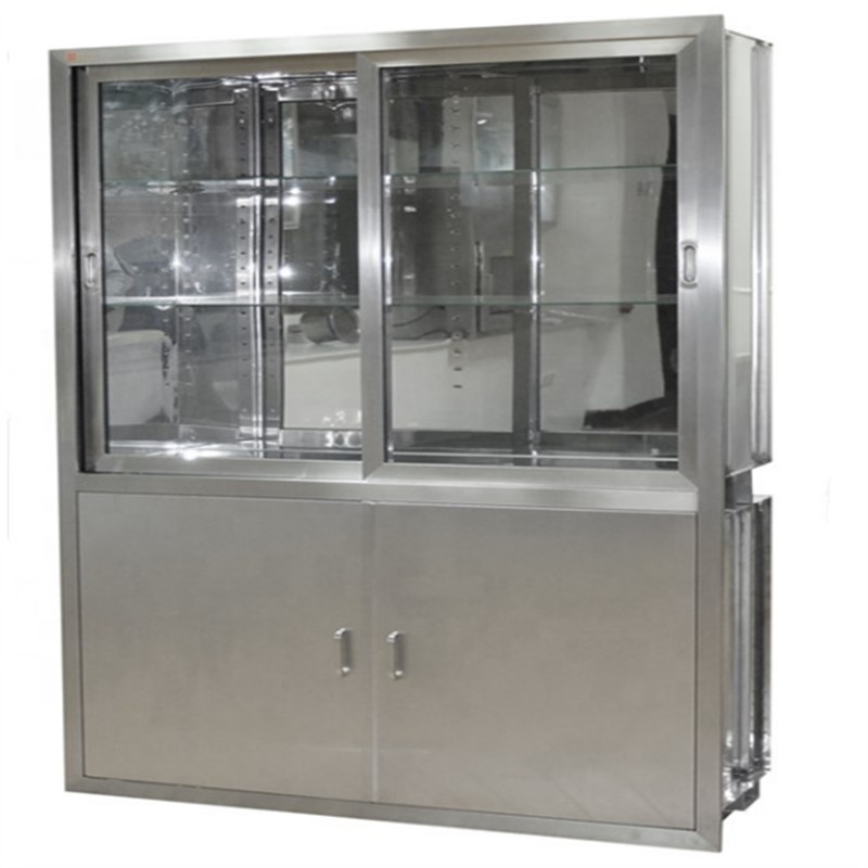 SUS304 Stainless Steel Medical Cabinet Hospital Cabinet Polished Anti Water